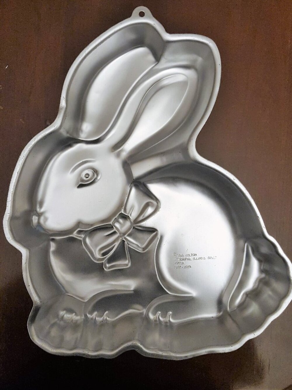 Vintage Wilton Cake Pan Bunny Rabbit Coated Aluminum Easter 12" x 10" Birthday